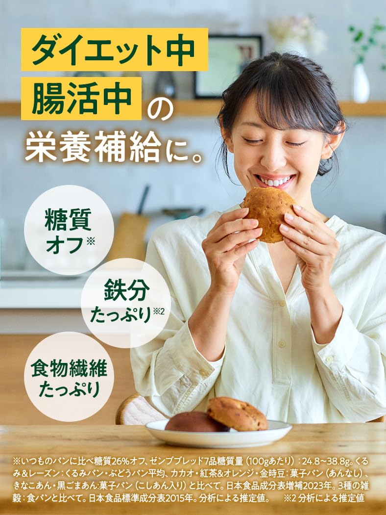 Amazon.co.jp: 【糖質オフの豆粉パン】ZENB ゼンブ ブレッド グルテン